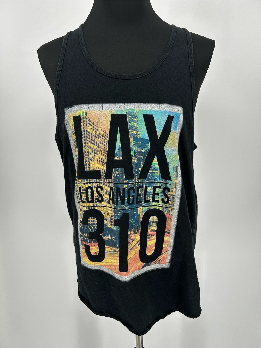 Black LAX Los Angeles 310 Graphic Tank Top Size L